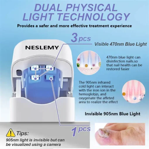 NESLEMY Nail Fungus cleaning Light Device