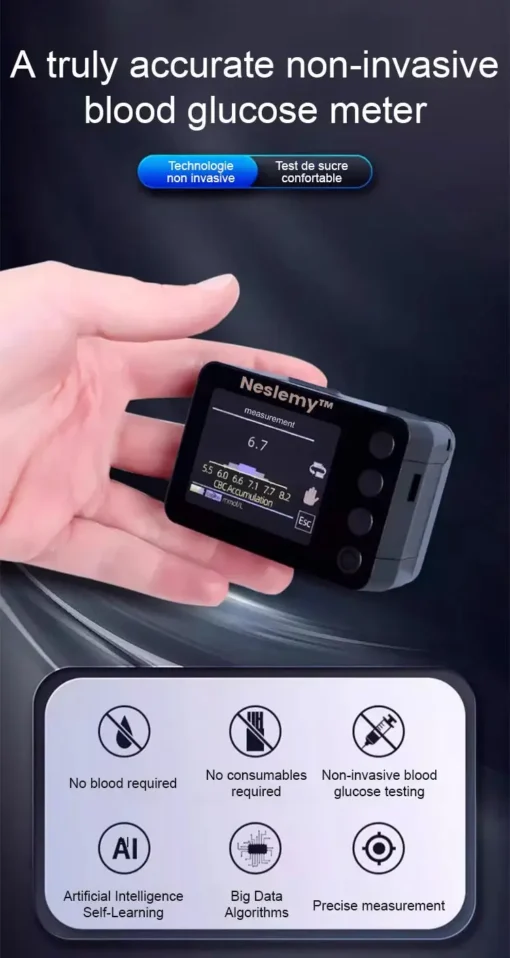 Neslemy™ Advanced Non-Invasive GlucoseMonitor-99.9% Accuracy + Exclusive Gift