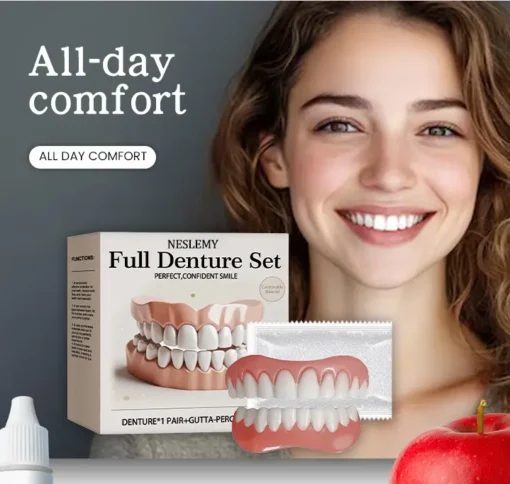 【NESLEMY® Official Store】🦷Advanced Full Denture Set ⏳Limited-Time 30-Minute Discount!⏳