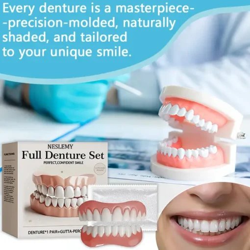 【NESLEMY® Official Store】🦷Advanced Full Denture Set ⏳Limited-Time 30-Minute Discount!⏳