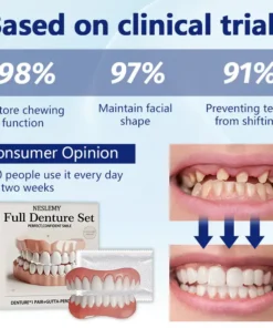 【NESLEMY® Official Store】🦷Advanced Full Denture Set ⏳Limited-Time 30-Minute Discount!⏳