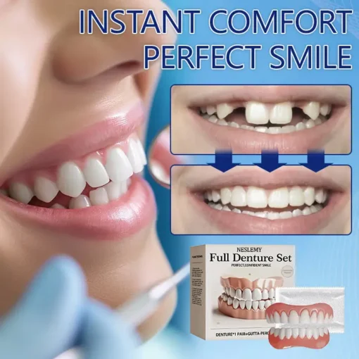 【NESLEMY® Official Store】🦷Advanced Full Denture Set ⏳Limited-Time 30-Minute Discount!⏳