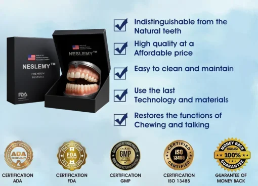 NESLEMY™ Advanced Customized Full Denture Set