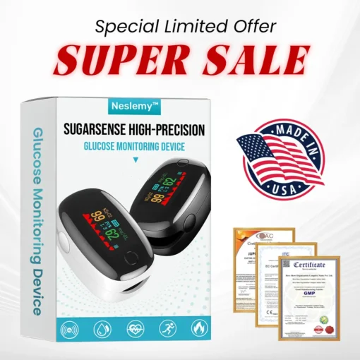Neslemy™ SugarSense High-Precision Glucose Monitoring Device