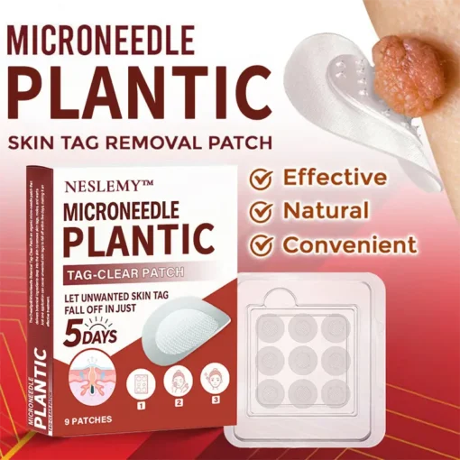NESLEMY® MicroNeedle Plantic Tag-Clear Patch