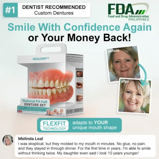 NESLEMY™ Natural Fit Full Denture Set