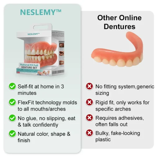 NESLEMY™ Natural Fit Full Denture Set