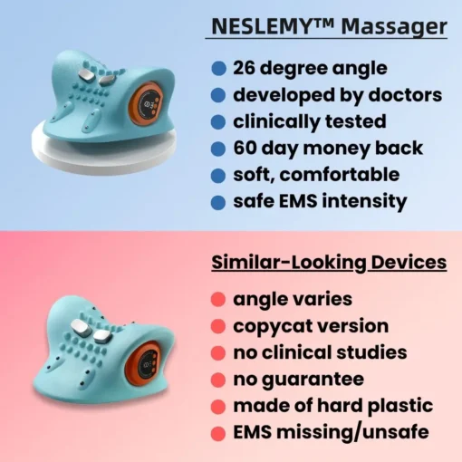 Relieve neck, shoulder and back pain with the NESLEMY™ Massager