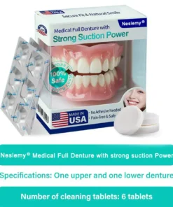 Neslemy® Medical Full Denture with Strong Suction