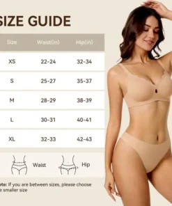 NESLEMY Camel Toe Cover Thongs for Women