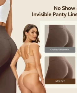 NESLEMY Camel Toe Cover Thongs for Women