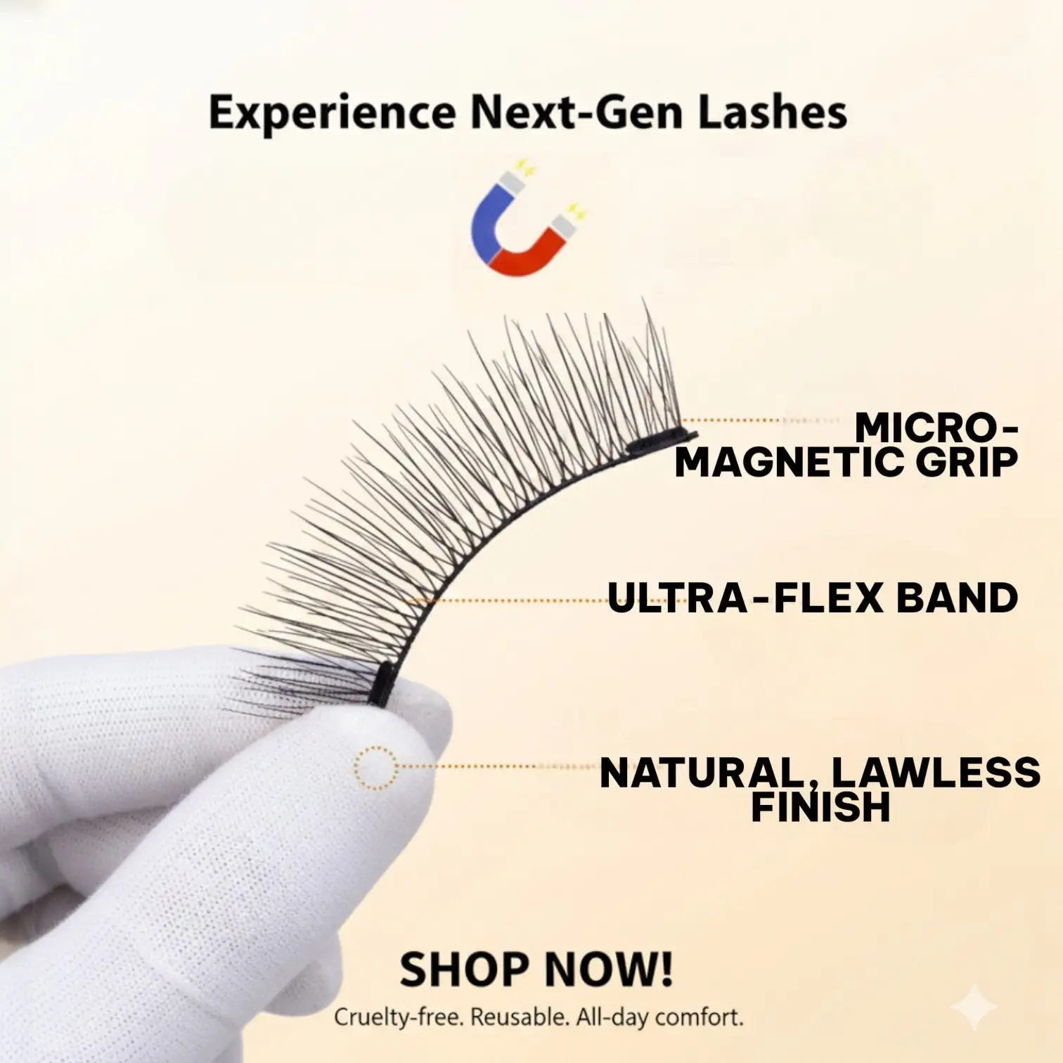 NESLEMY® MAGNETIC Eyelashes Kit-3-Second Installation
