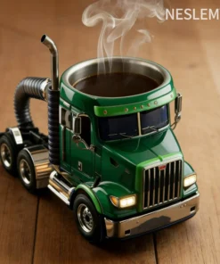 NESLEMY® 3D Semi-Truck Coffee Mug Game Day Favorite