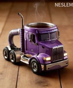 NESLEMY® 3D Semi-Truck Coffee Mug Game Day Favorite