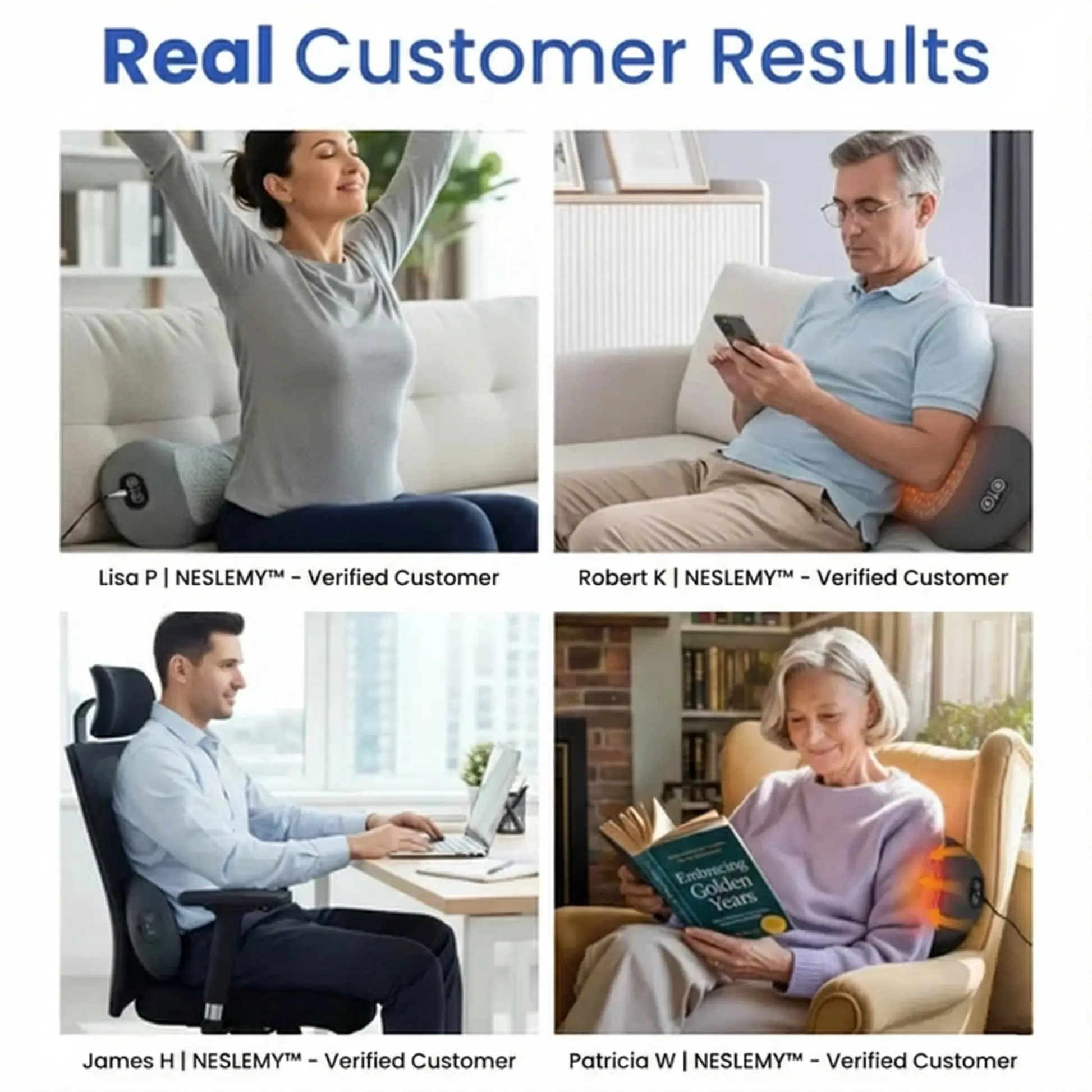 NESLEMY™ - Triple Fusion Massager for Back Pain Relief