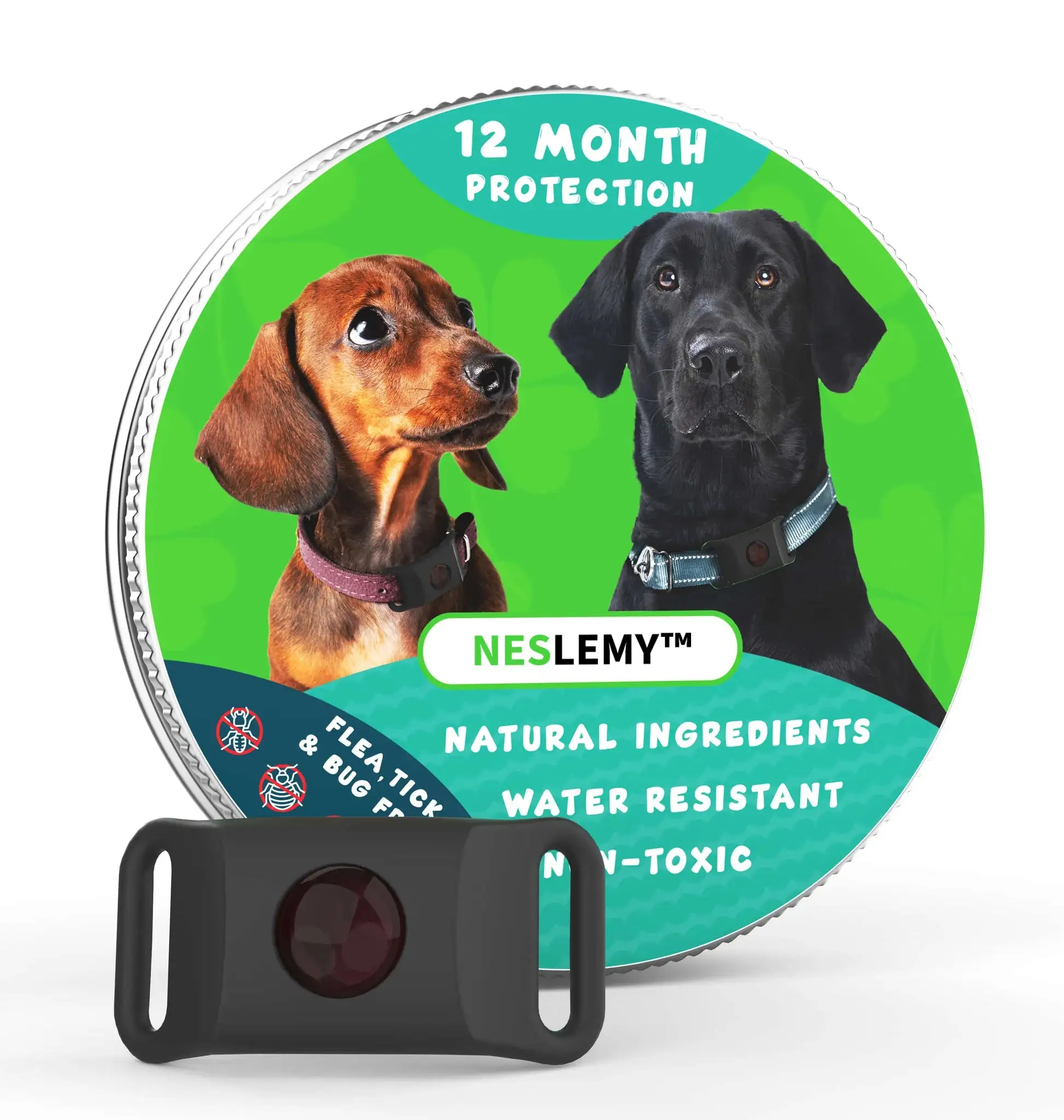 NESLEMY™ 12Month Natural Flea Tick Protection Pendant