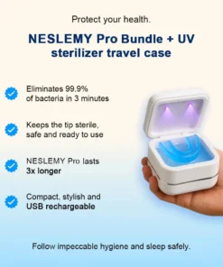 NESLEMY™ Professional intelligent anti-snoring device, an efficient anti-snoring solution suitable for all people, helping you regain peaceful sleep