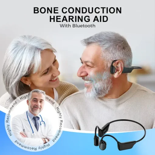 NESLEMY™ Bone Conduction Smart Hearing Aid Bluetooth Earphones(App Controlled)