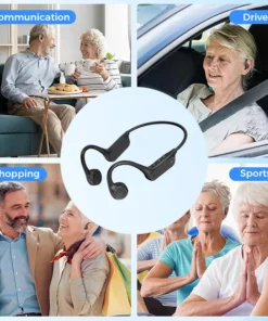 NESLEMY™ Bone Conduction Smart Hearing Aid Bluetooth Earphones(App Controlled)