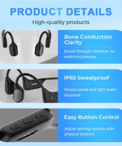 NESLEMY™ Bone Conduction Smart Hearing Aid Bluetooth Earphones(App Controlled)