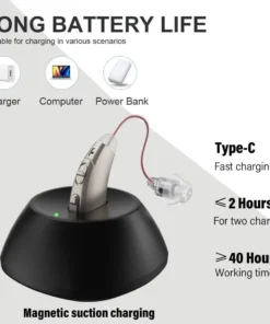 NESLEMY™ Smart AI Hearing Aids with Magnetic Charging – Self-Fitting & App Controlled