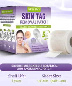 NESLEMY® Soluble Microneedle Botanical Skin Tag Removal Patch