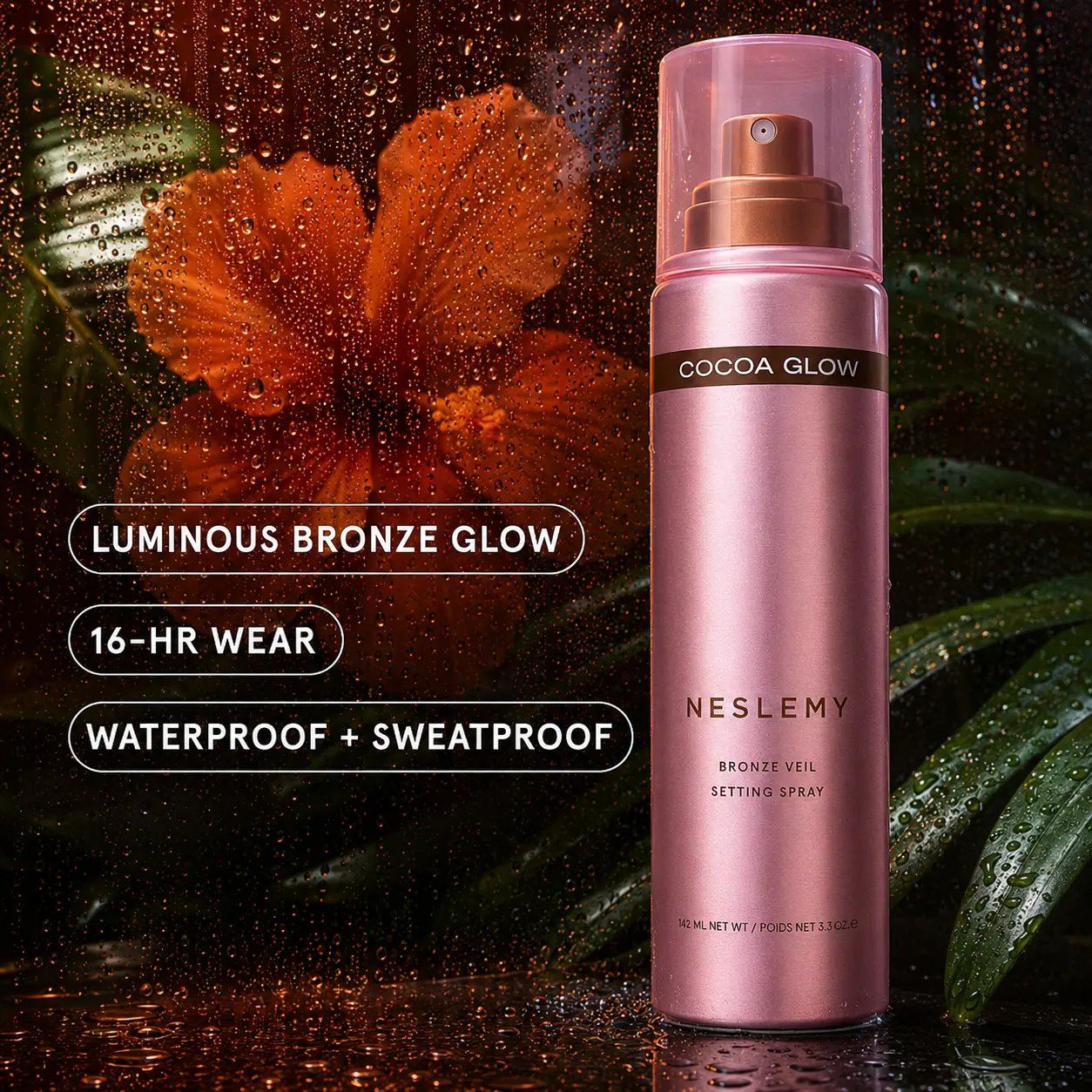 NESLEMY Bronze Veil Waterproof Setting Spray