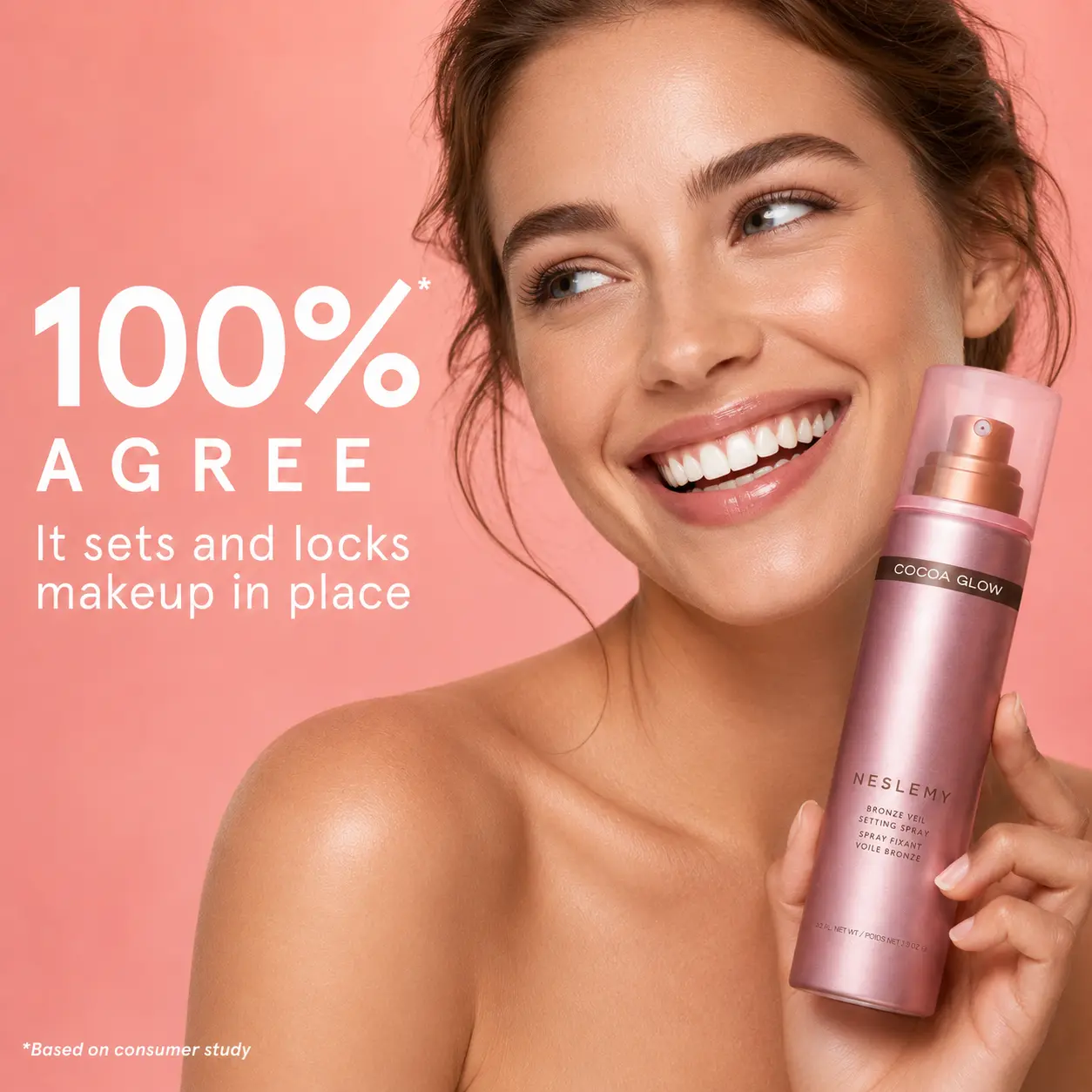 NESLEMY Bronze Veil Waterproof Setting Spray