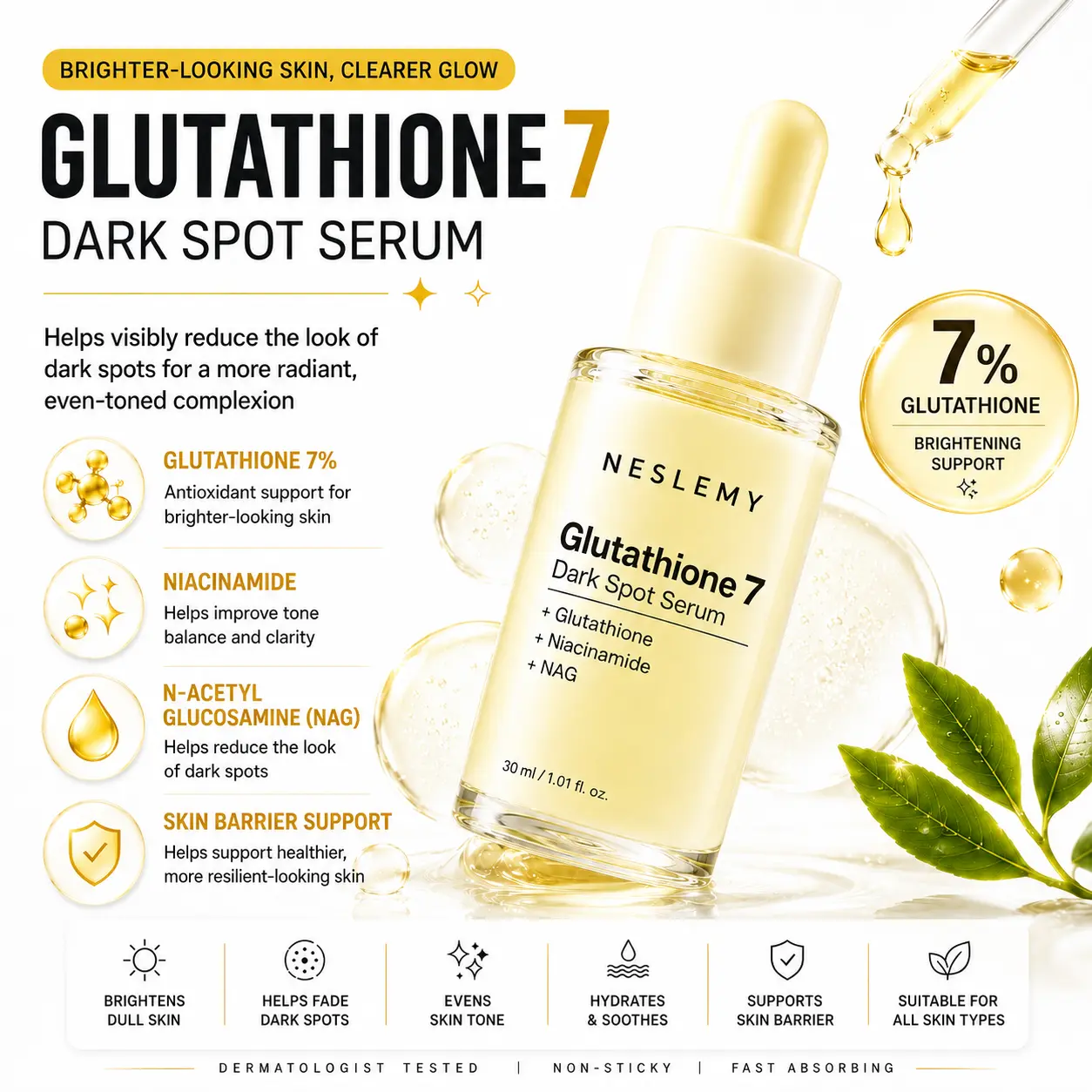 NESLEMY Glutathione 7 Dark Spot Serum