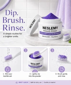 NESLEMY Purple Teeth Whitening Powder