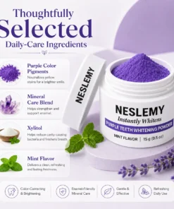 NESLEMY Purple Teeth Whitening Powder