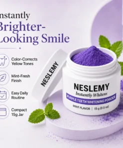 NESLEMY Purple Teeth Whitening Powder