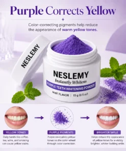 NESLEMY Purple Teeth Whitening Powder