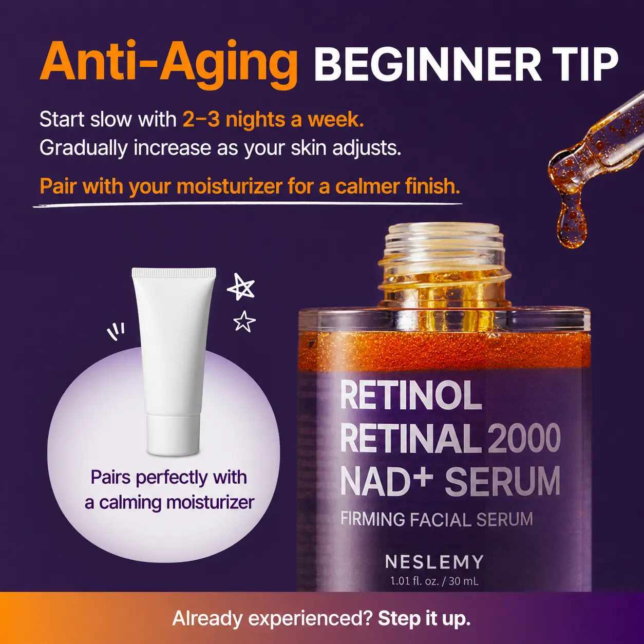 NESLEMY Retinol + Retinal NAD+ Firming Serum