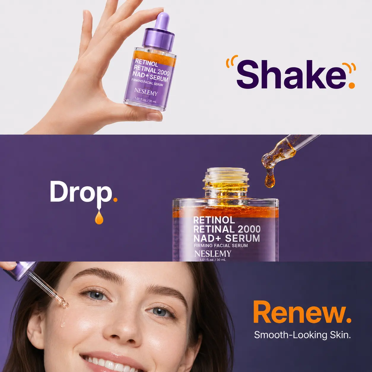 NESLEMY Retinol + Retinal NAD+ Firming Serum