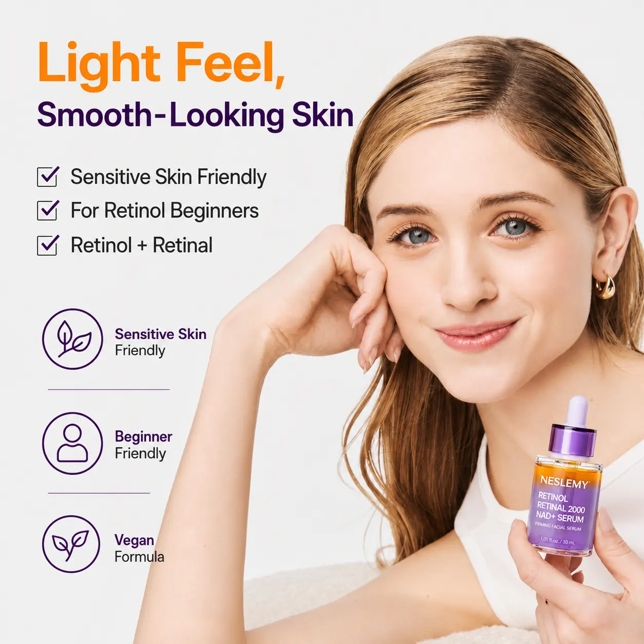 NESLEMY Retinol + Retinal NAD+ Firming Serum