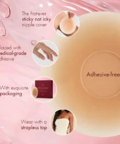 NESLEMY Seamless Sticky Nipple Covers for Women