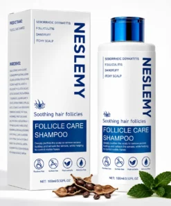 NESLEMY Folliculitis Shampoo for Itchy, Flaky & Oily Scalp