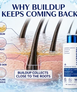NESLEMY Folliculitis Shampoo for Itchy, Flaky & Oily Scalp