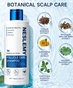 NESLEMY Folliculitis Shampoo for Itchy, Flaky & Oily Scalp