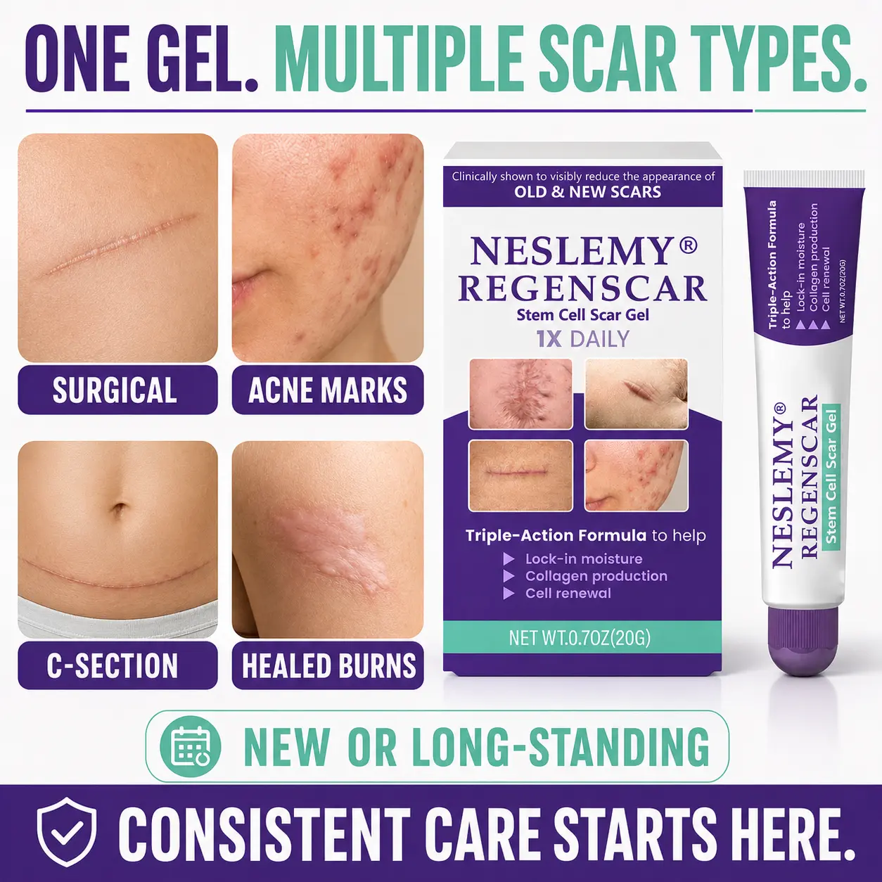 NESLEMY® ReGenScar Stem Cell Scar Gel